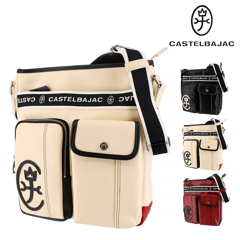 カステルバジャック CASTELBAJAC ドミネ ショルダーバッグ大 024113 2.ホワイト -20xwht メンズ メンズ