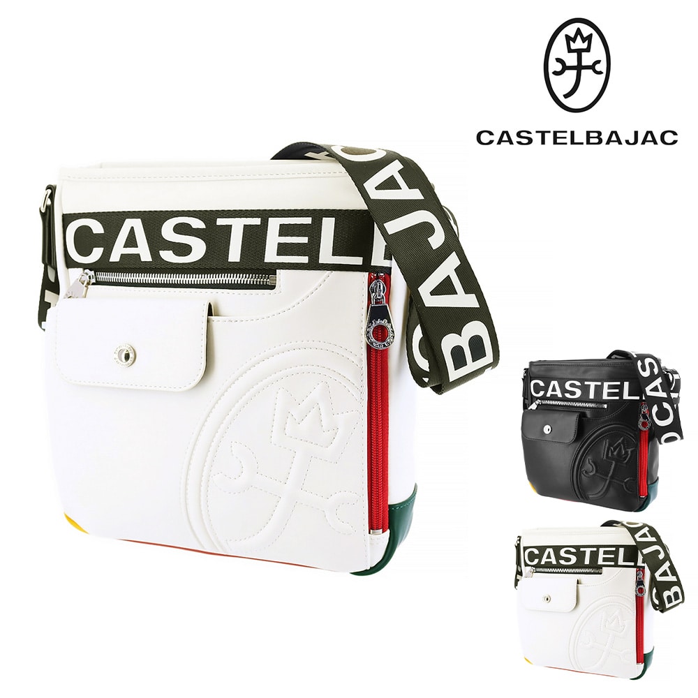 カステルバジャック CASTELBAJAC ダルトン 縦型ショルダーバッグ 26133 2.ホワイト -20xwht メンズ メンズ