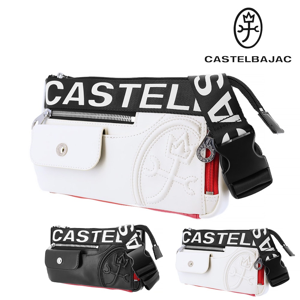 カステルバジャック CASTELBAJAC ダルトン 横型ウエストバッグ 26931 2.ホワイト -20xwht メンズ メンズ