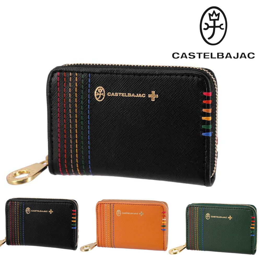 カステルバジャック CASTELBAJAC シェスト Chest ラウンドファスナーコインケース 27601 1.ブラック -10xblk メンズ メンズ