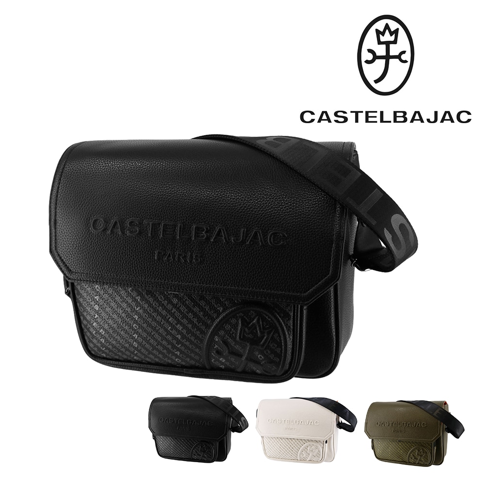 カステルバジャック バッグ ショルダーバッグ 斜め掛けバッグ ミニショルダー CASTELBAJAC ノワ B5サイズ 29172 メンズ レディース 合皮 送料無料 誕生日プレゼント ギフト ラッピング無料 【正規代理店】 1.ブラック -blk