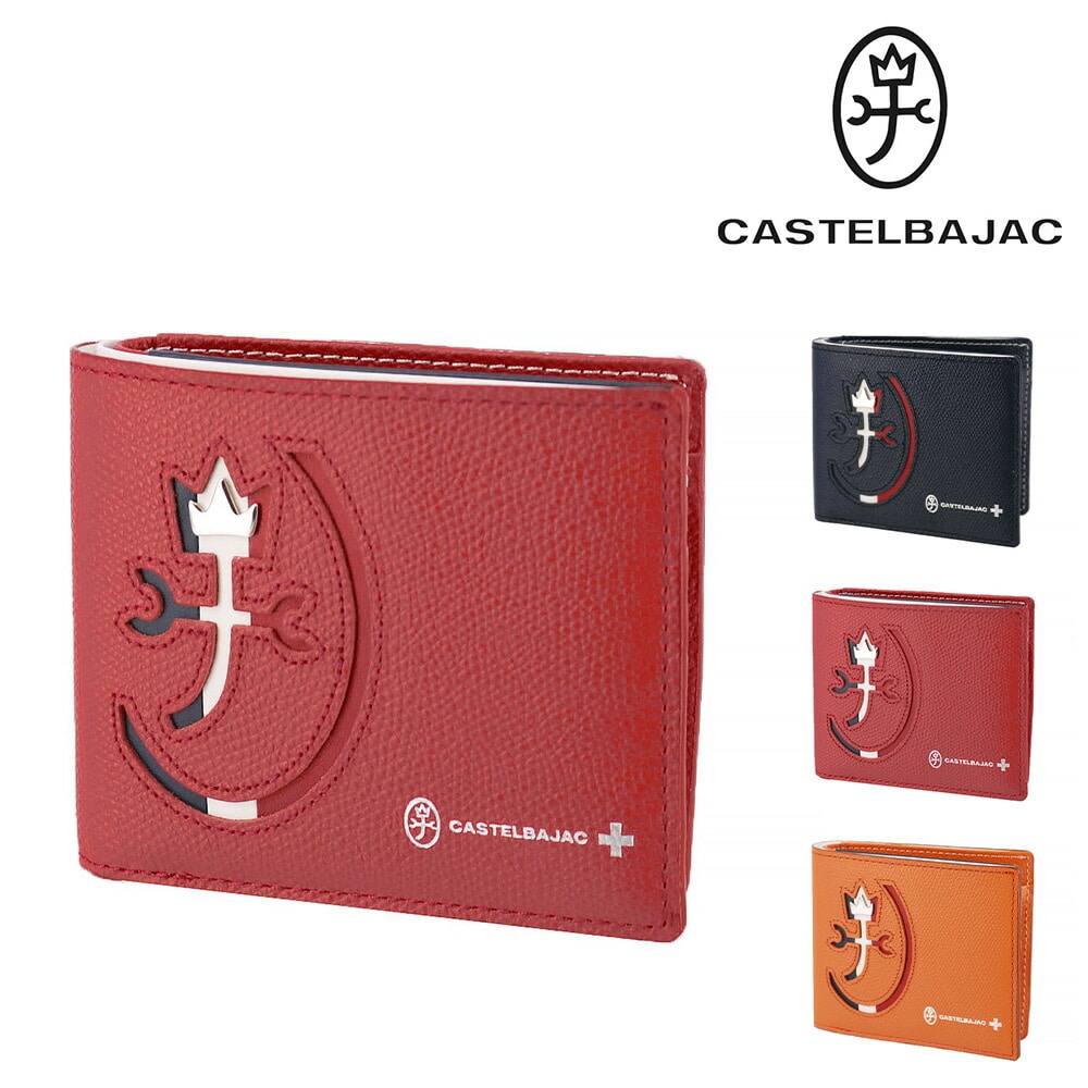 カステルバジャック CASTELBAJAC カルネ Carnet 二つ折り財布 32613 2.レッド -30xred メンズ メンズ