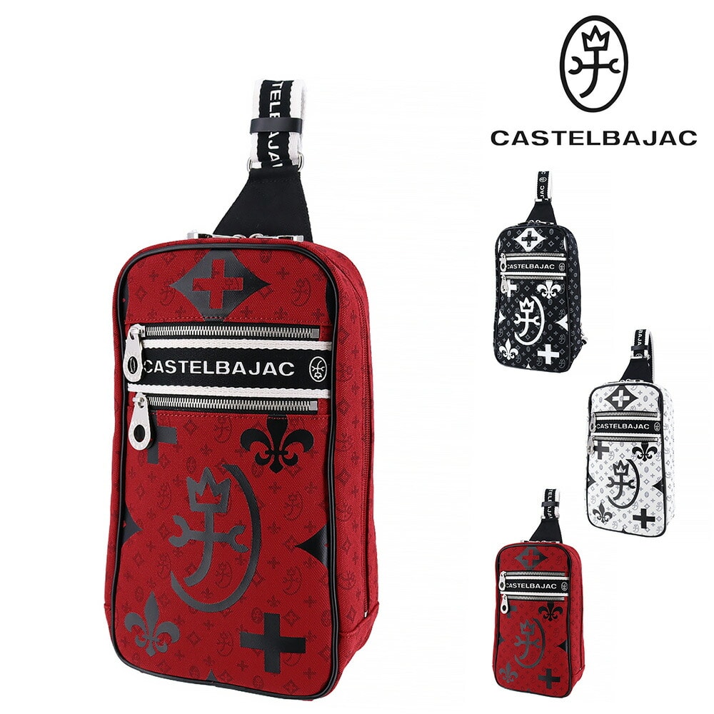 カステルバジャック CASTELBAJAC ニース ワンショルダーバッグ 38911 3.レッド -30xred メンズ メンズ