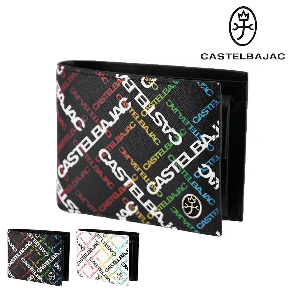 カステルバジャック CASTELBAJAC カルル 二つ折り財布 053623 1.ブラック -10xblk メンズ メンズ