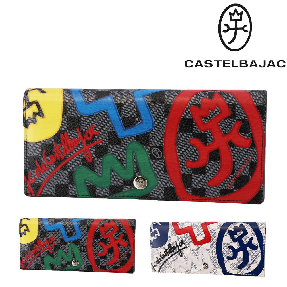 カステルバジャック CASTELBAJAC クラー 被せ長財布 066622 1.ブラック -10xblk メンズ メンズ