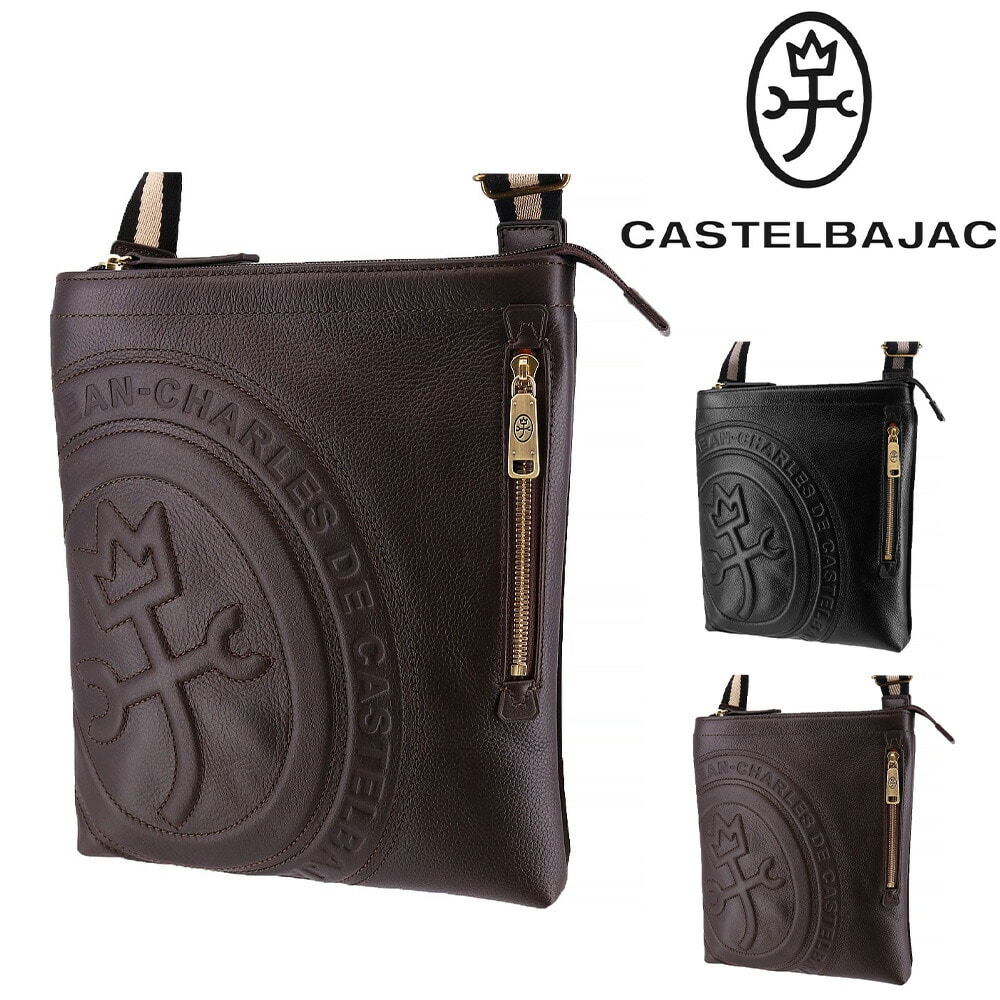 カステルバジャック CASTELBAJAC ロンド ショルダーバッグ小 085101 2.チョコ -41xcho メンズ メンズ