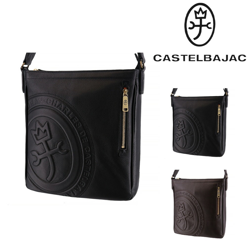カステルバジャック CASTELBAJAC ロンド ショルダーバッグ大 085102 1.ブラック -10xblk メンズ メンズ