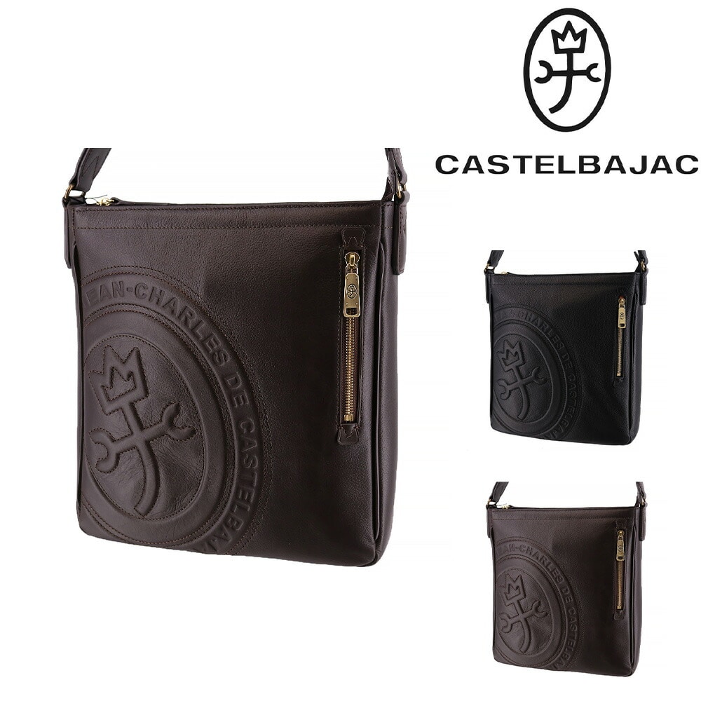 カステルバジャック CASTELBAJAC ロンド ショルダーバッグ大 085102 2.チョコ -41xcho メンズ メンズ