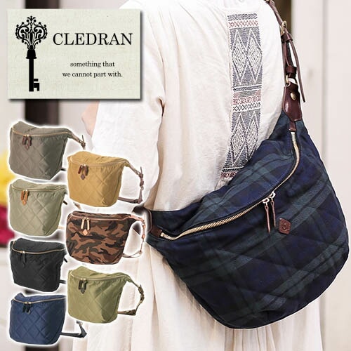 クレドラン CLEDRAN ボディバッグ(L) ROTA/ロタ 99x812389 3.オリーブxブラウン レディース レディース