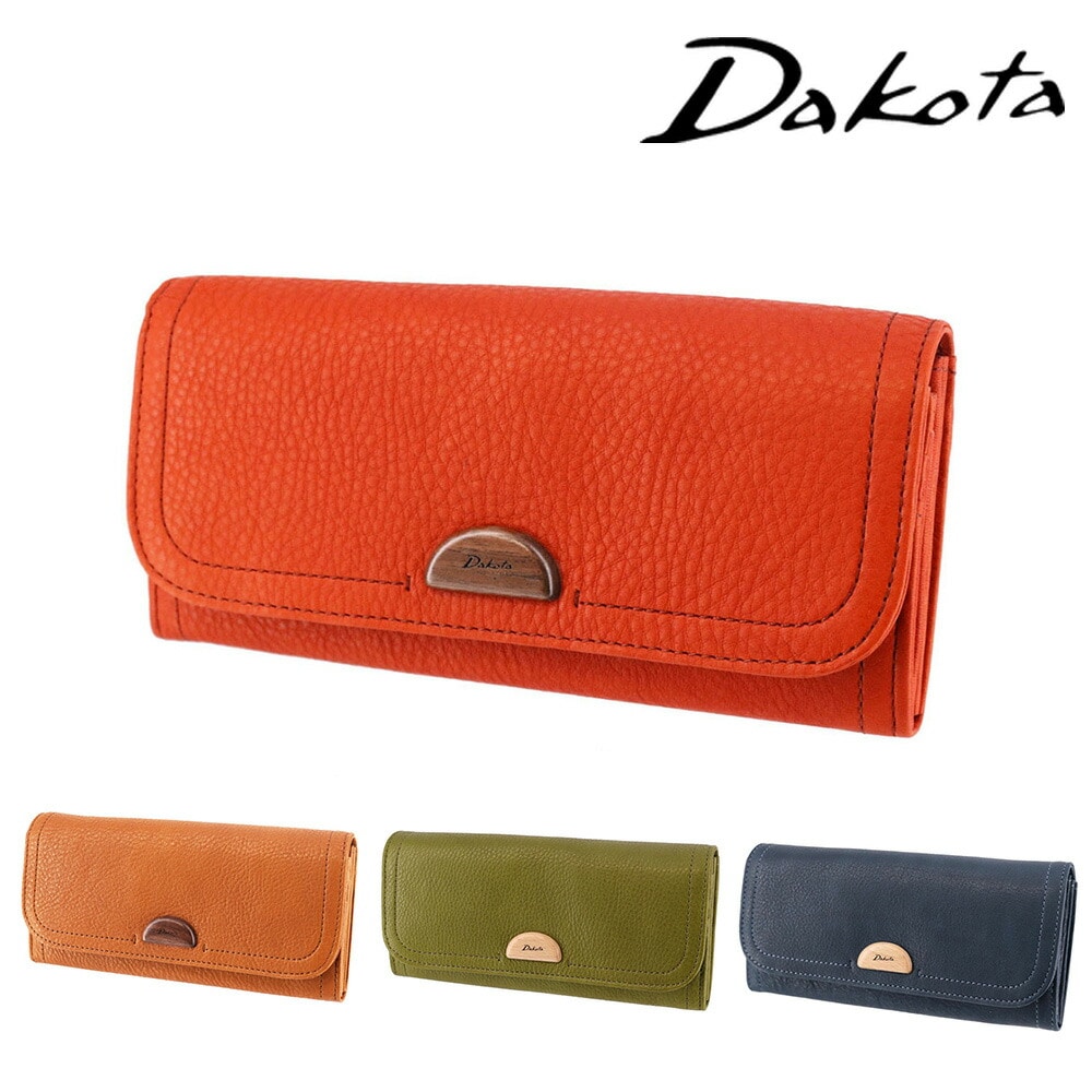 ダコタ Dakota アーブル かぶせ長財布 31362 1.オレンジ -34x34 レディース