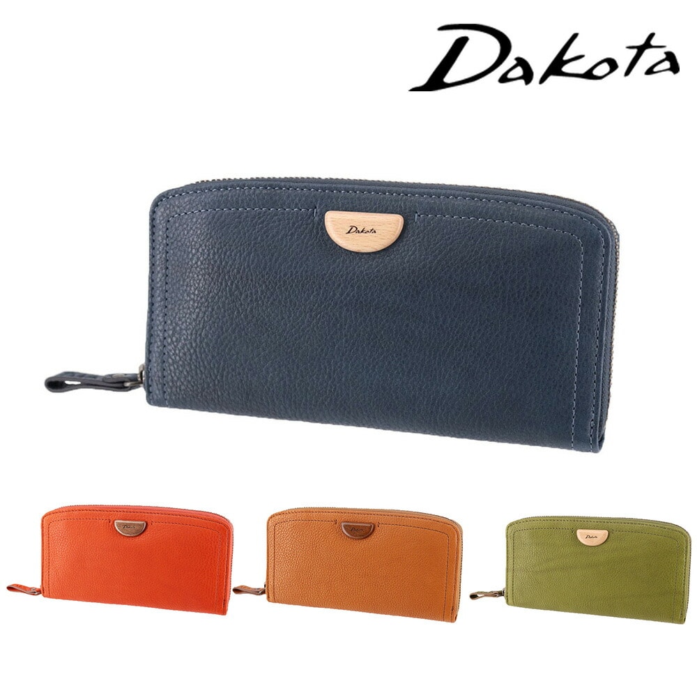 ダコタ Dakota アーブル ラウンドファスナー長財布 31363 4.ネイビー -60x60 レディース