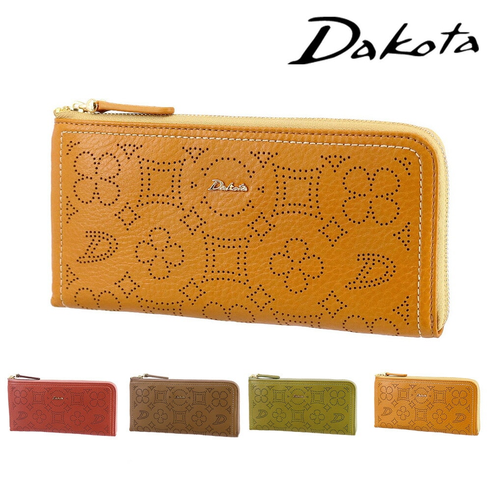 ダコタ Dakota ディクラッセ L字ファスナー長財布 31403 4.マスタード -53x53 レディース