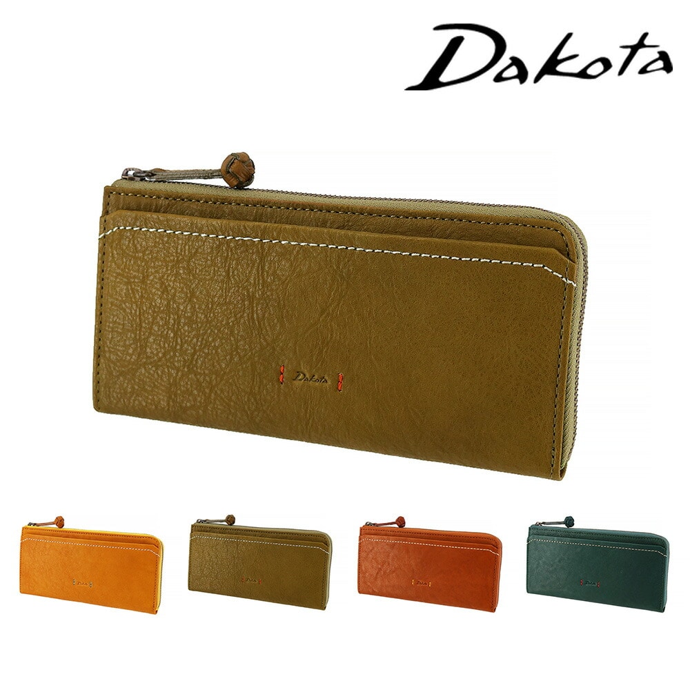 ダコタ Dakota ピアッタ L字ファスナー長財布 31534 2.グリーン -50x50 レディース