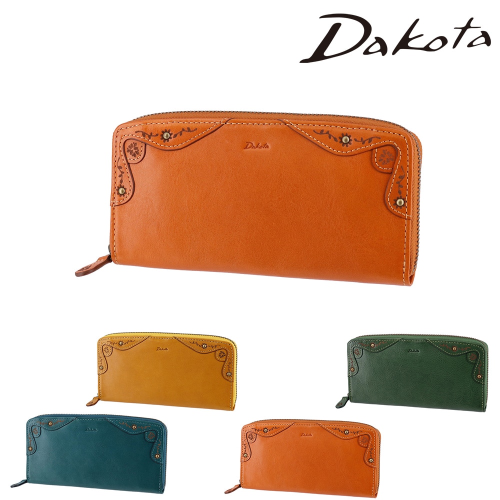 ダコタ Dakota マーゴット ラウンドファスナー長財布 31603 1.オレンジ -34 レディース