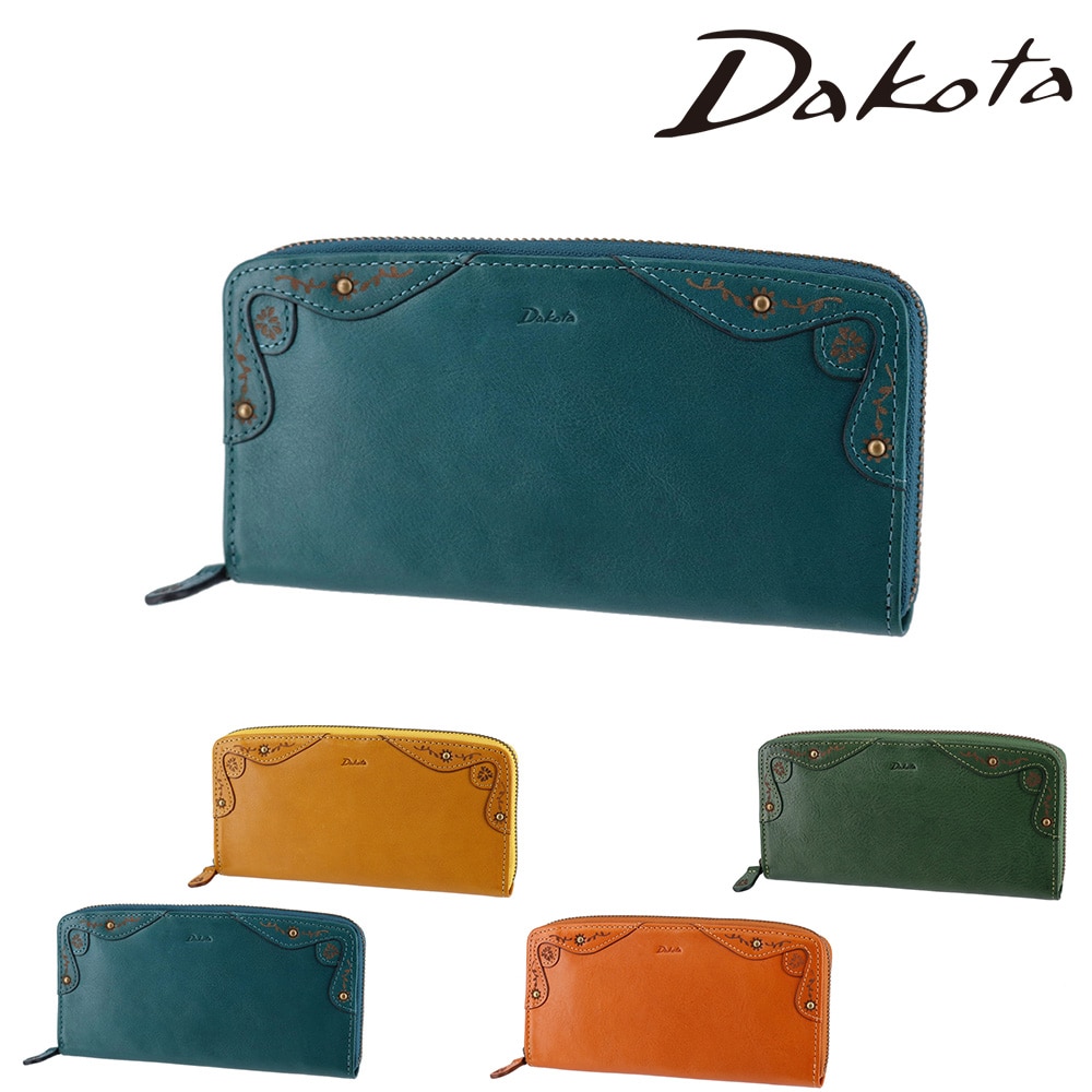 ダコタ Dakota マーゴット ラウンドファスナー長財布 31603 4.ブルー -65 レディース