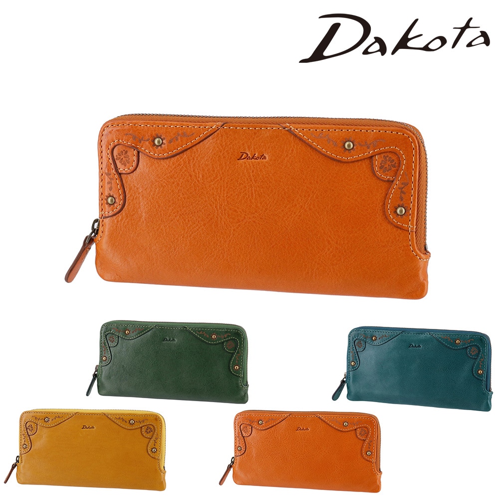 ダコタ Dakota マーゴット ファスナー長財布 31604 1.オレンジ -34 レディース