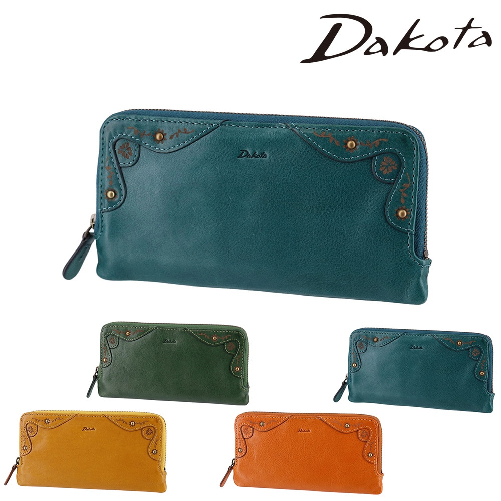 ダコタ Dakota マーゴット ファスナー長財布 31604 4.ブルー -65 レディース