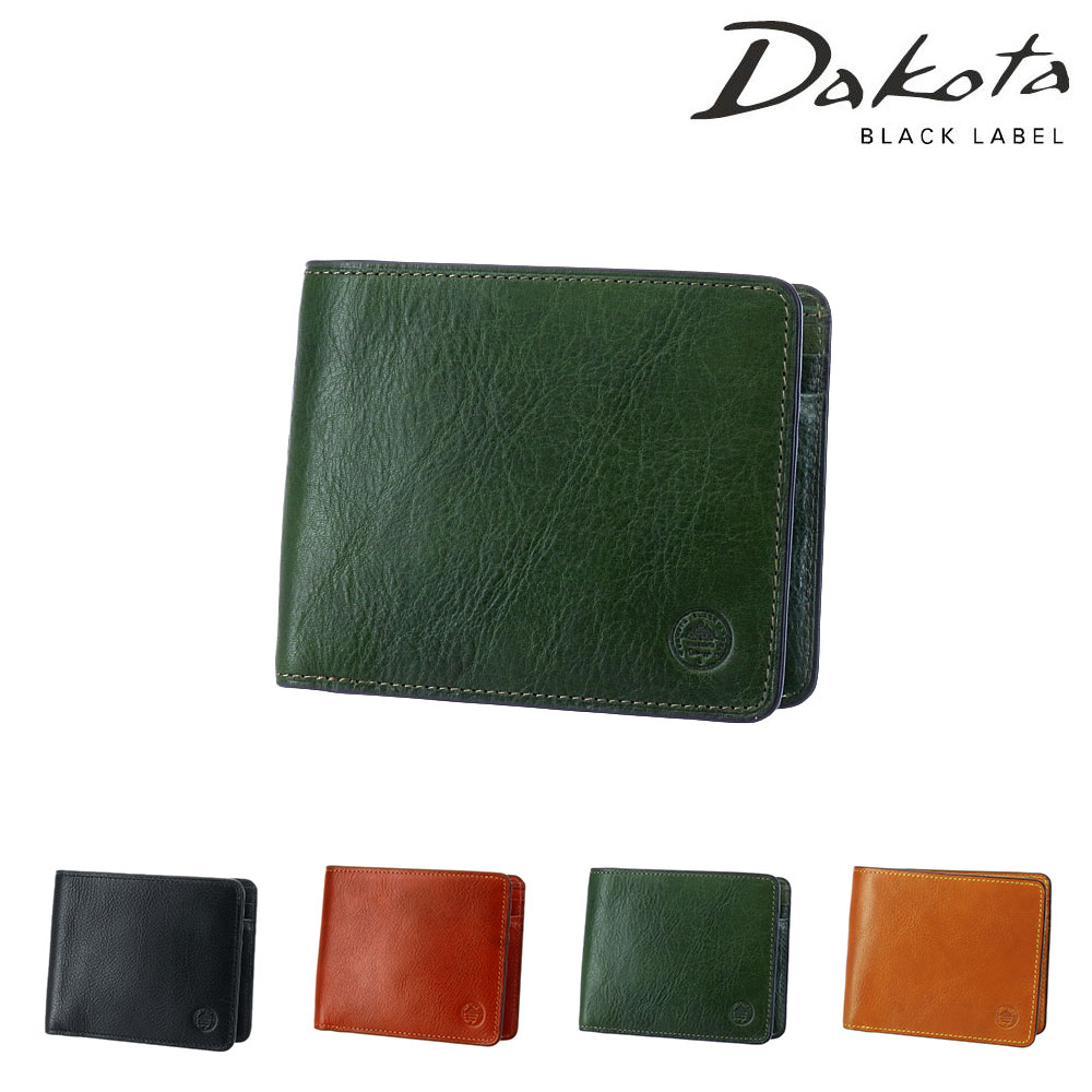 ダコタブラックレーベル Dakota black label エティカ 二つ折り財布 620320(620310) 3.グリーン 50x50 メンズ