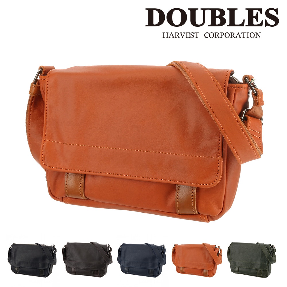 ダブルス DOUBLES フラップショルダーバッグ S vwe1919 4.キャメル 45xca メンズ