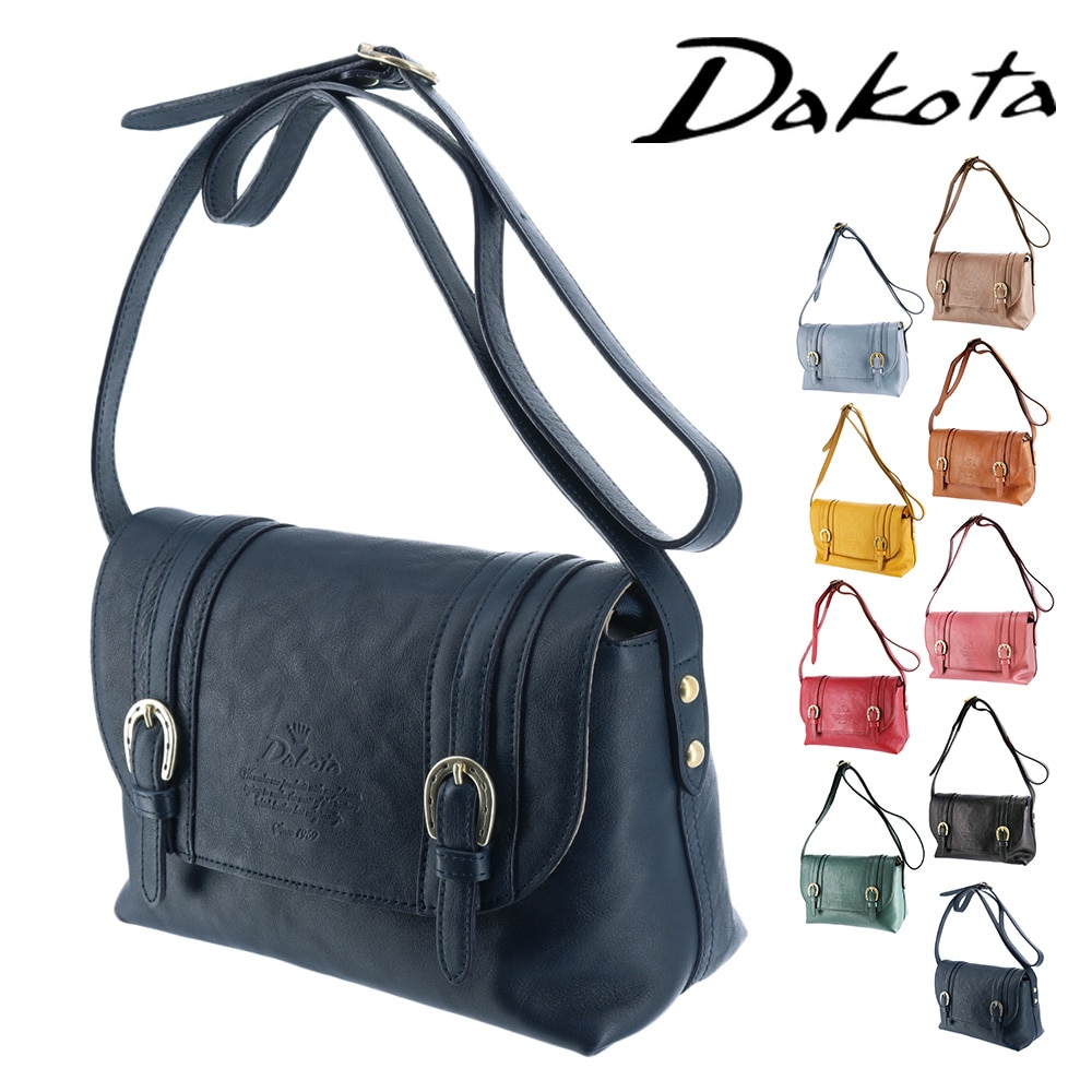 ダコタ バッグ ショルダーバッグ 斜め掛けバッグ サブバッグ 本革 牛革 ミニショルダー Dakota キューブ 1030305 レディース 日本製 誕生日プレゼント ギフト 5.ネイビー -60x60