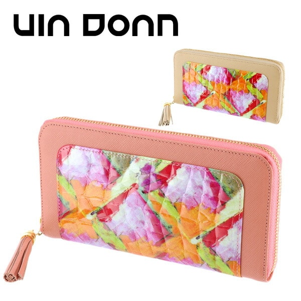 ヴィアドアン VIA DOAN ラウンドファスナー長財布 SHINE/シャイン 125 32x32 1.ピンク レディース