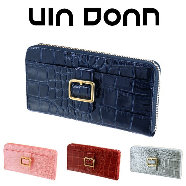 ヴィアドアン VIA DOAN ラウンドファスナー長財布 LUXCROCO/ラックスクロコ 323 11x11 4.グレー レディース