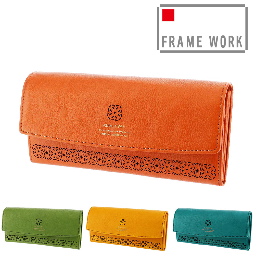 フレームワーク FRAME WORK トレボル 長財布 44512 1.オレンジ 34x34レディース