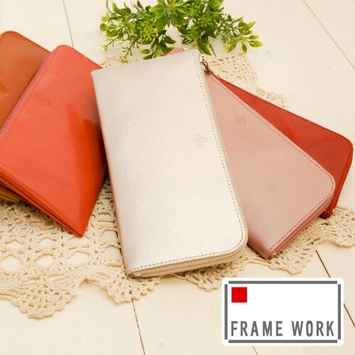フレームワーク FRAME WORK グロス L字長財布 42031 (47031) 1.ブラック 10x10レディース