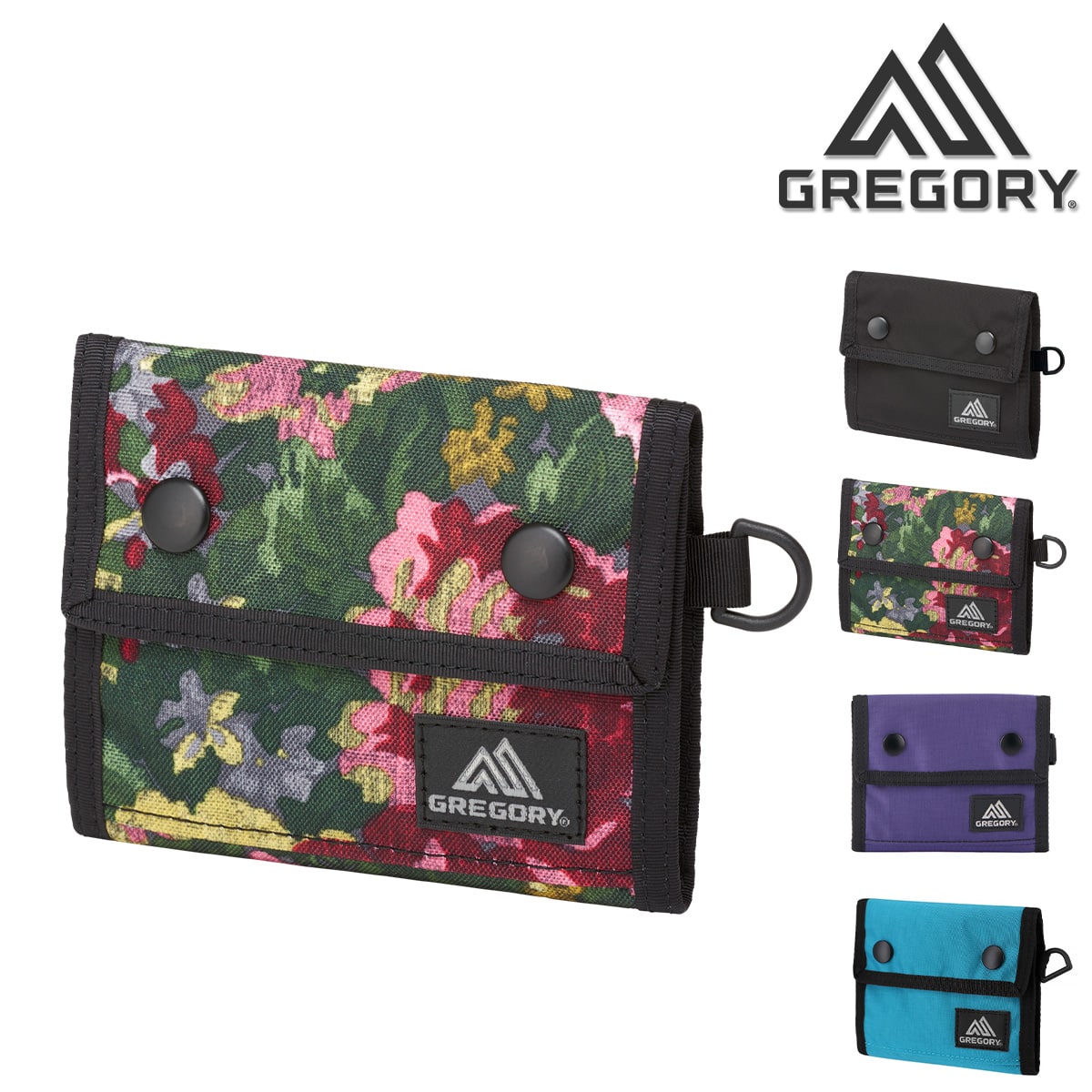 グレゴリー GREGORY 二つ折り財布 SNAP WALLET スナップワレット 2.ガーデンタペストリー 【正規代理店】 -99x190207068931 メンズ レディース