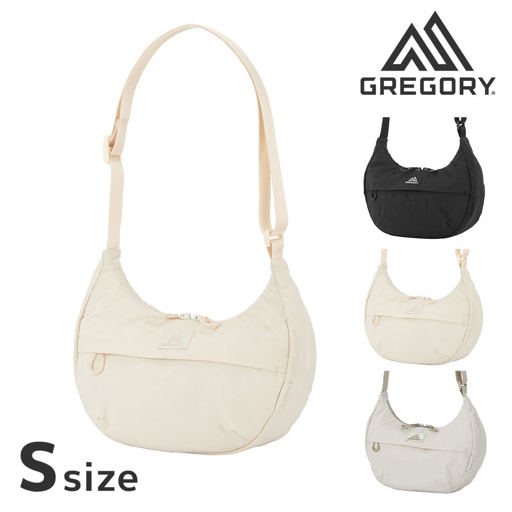 グレゴリー バッグ ショルダーバッグ 斜め掛け 小さめ 軽量 撥水 GREGORY スージーハーフムーンショルダーS Sサイズ 1L メンズ レディース 送料無料 誕生日プレゼント ギフト ラッピング無料 【正規代理店】 2.アイボリーホワイト -190207122633
