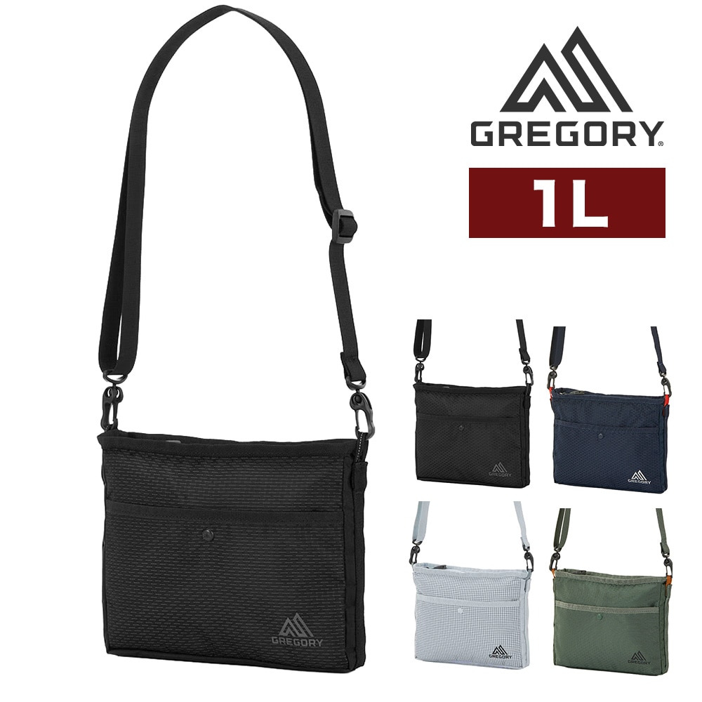 グレゴリー ショルダーバッグ サコッシュ 2WAY ポーチ 1L B6 GREGORY ナノサコッシュ 1.オプティックブラック -190207123289