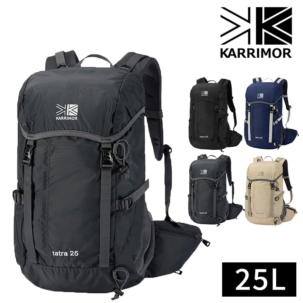 カリマー バッグ リュックサック ザックパック 登山リュック トレッキングパック KARRIMOR タトラ25 25L A3 B4 A4 501211 メンズ レディース キッズ 大容量 送料無料 誕生日プレゼント ギフト ラッピング無料 【正規代理店】 3.ダークチャコール -5012111210