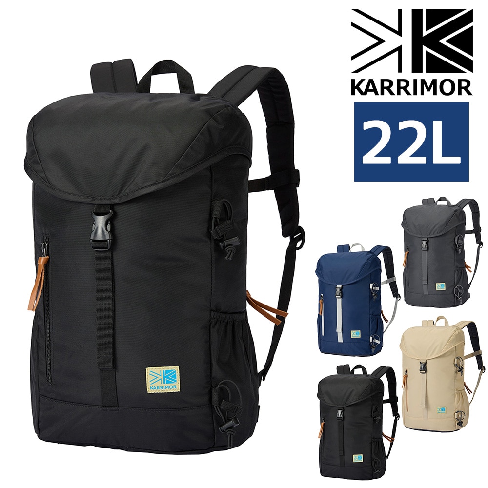 カリマー バッグ リュックサック デイパック バックパック KARRIMOR ライフスタイル VTデイパックR 22L B4 A4 メンズ レディース 誕生日プレゼント ギフト 【正規代理店】 1.ブラック -5012199000