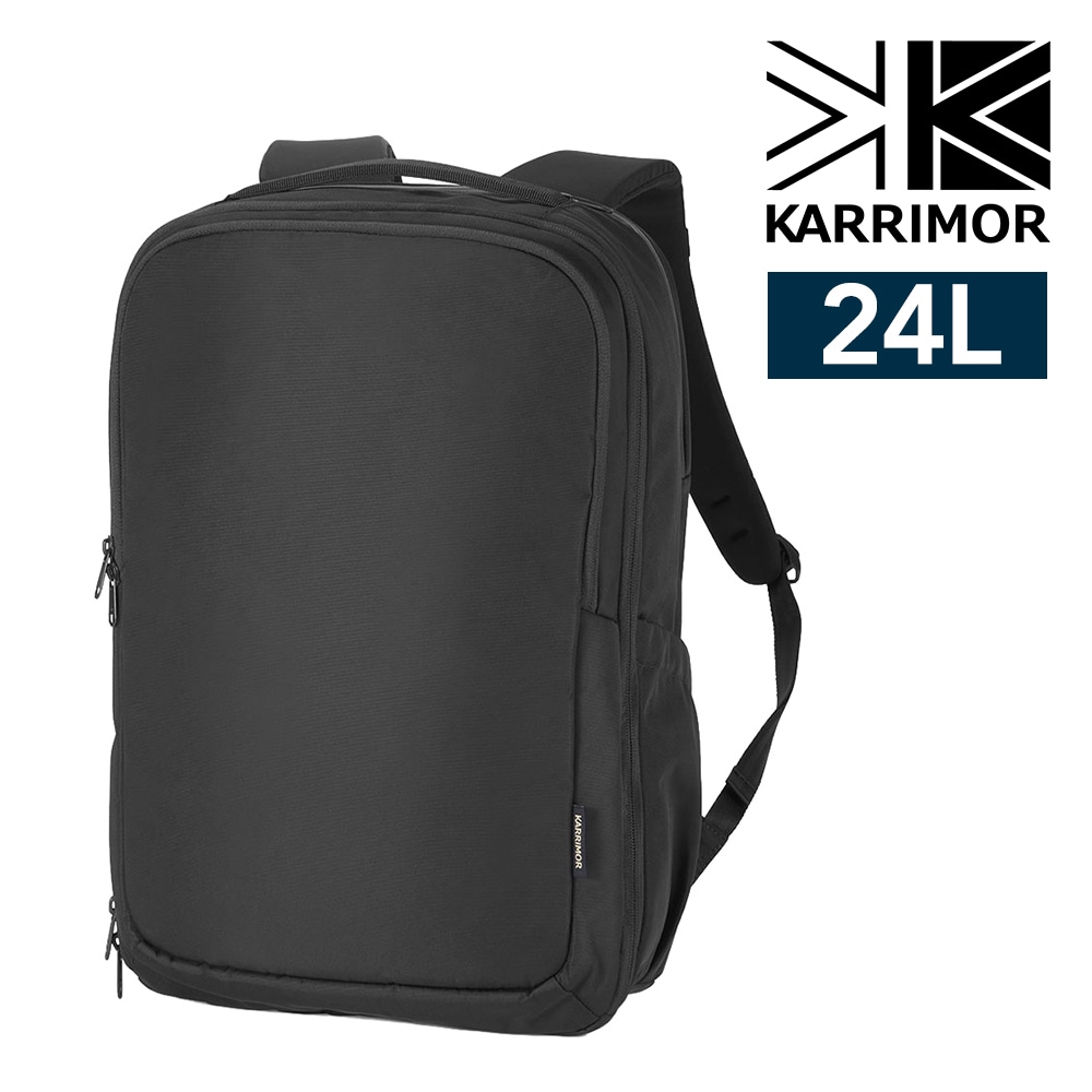 カリマー リュック バックパック 24L B4対応 15インチ PC収納 軽量 KARRIMOR ビジョン ブラック -501270-9000