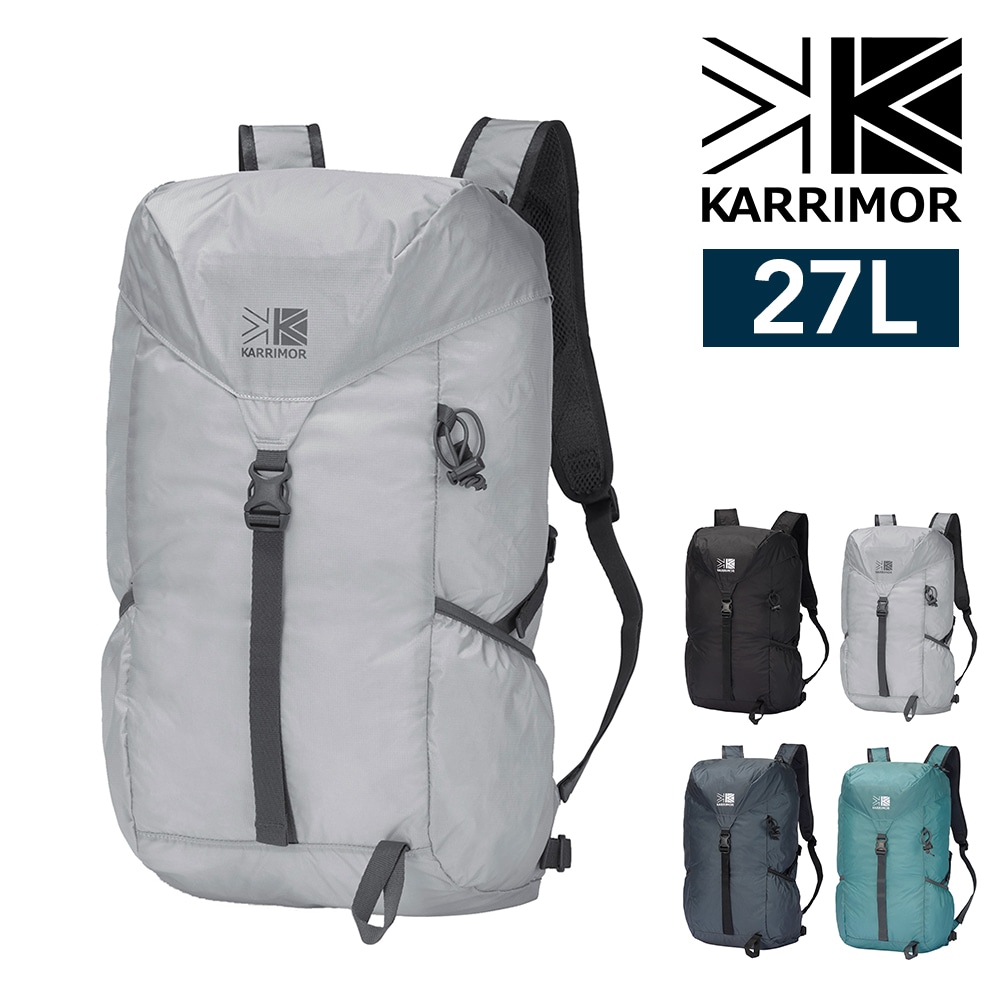 カリマー リュック バックパック 27L A4対応 パッカブル 大容量 軽量 KARRIMOR マーストップロード27 2.ライトグレー -501272-1120