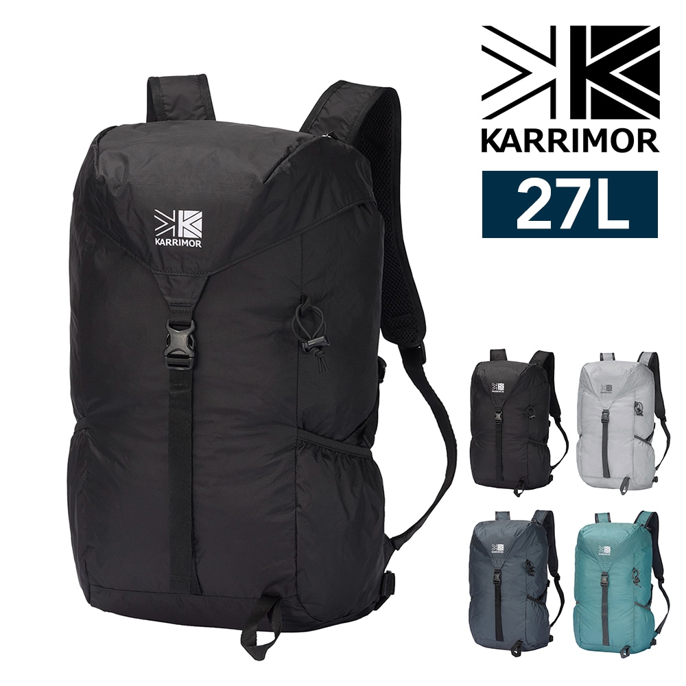 カリマー リュック バックパック 27L A4対応 パッカブル 大容量 軽量 KARRIMOR マーストップロード27 1.ブラック -501272-9000