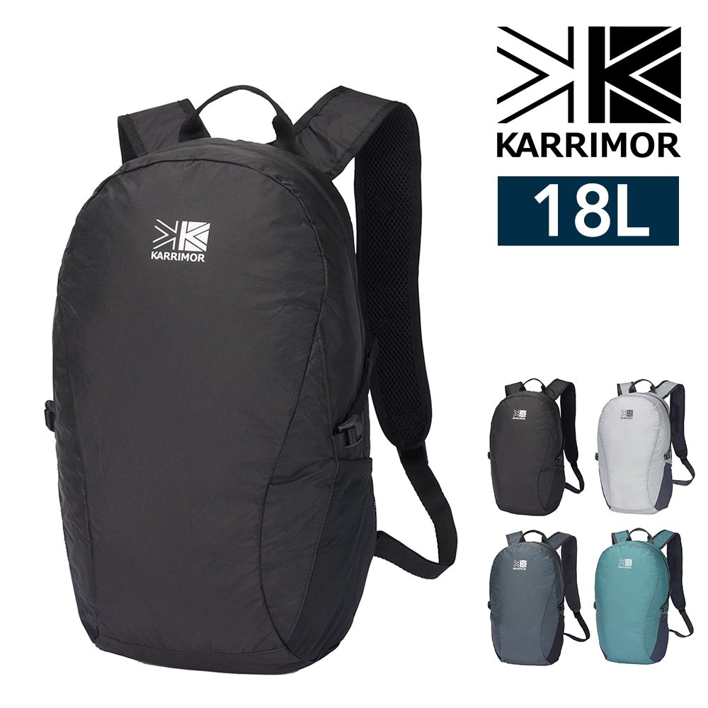 カリマー リュック デイパック 18L B5対応 パッカブル コンパクト 軽量 KARRIMOR マースパネルロード18 1.ブラック -501273-9000