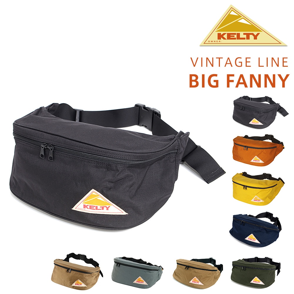 ケルティ KELTY ウエストバッグ VINTAGE BIG FANNY ビッグファニー 32591804 1.ブラック -99x1804blk メンズ レディース
