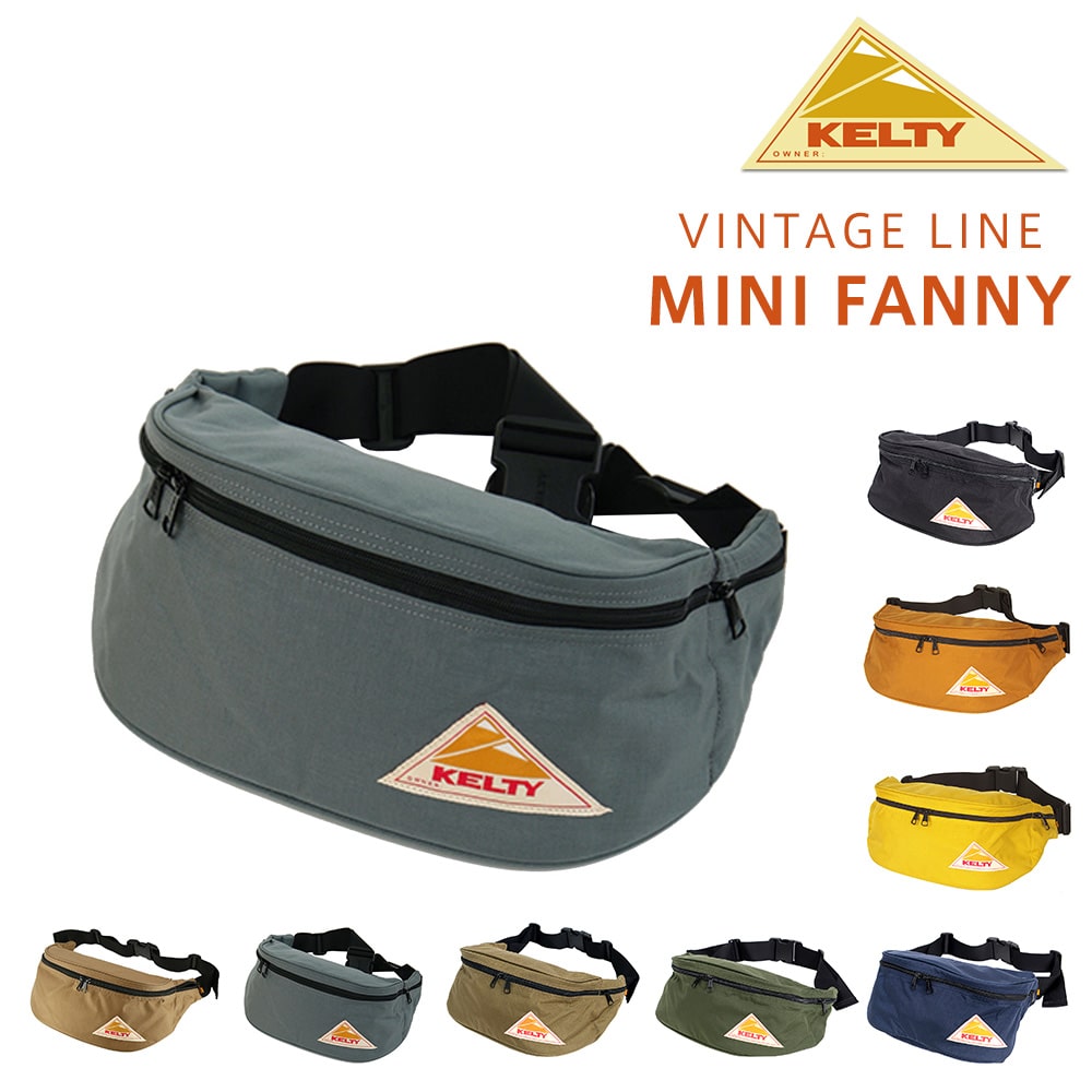 ケルティ KELTY ウエストバッグ VINTAGE MINI FANNY ミニファニー 32591825 7.グラファイト -99x1825gylp メンズ レディース