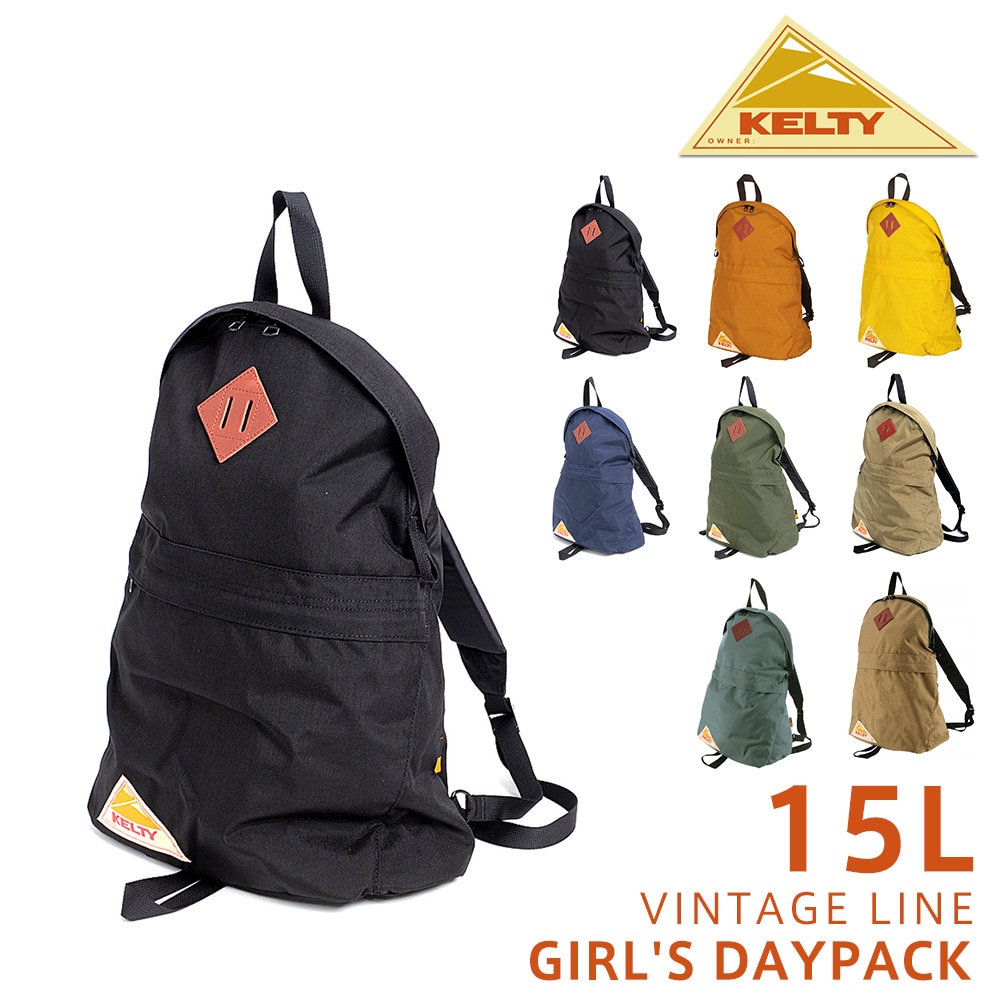 ケルティ KELTY リュックサック VINTAGE GIRL'S DAYPACK ガールズデイパック 32591872 1.ブラック -99x1872blk メンズ レディース
