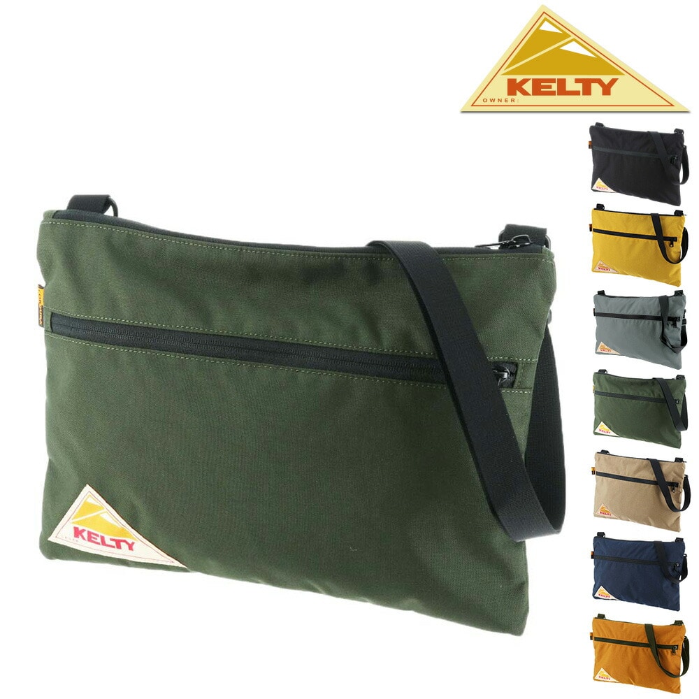 ケルティ KELTY 2wayショルダーバッグ VINTAGE FLAT POUCH M ヴィンテージフラップポーチM 2592145 5.オリーブ - 99x2145olive メンズ レディース