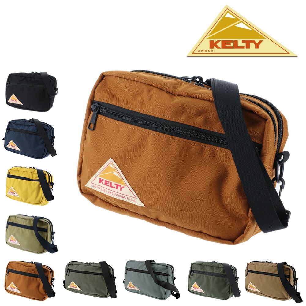 ケルティ KELTY ショルダーバッグ VINTAGE ヴィンテージ RECTANGLE ZIP SHOULDER レクタングルジップショルダー 2592155 2.キャラメル - 99x2155caramel メンズ レディース