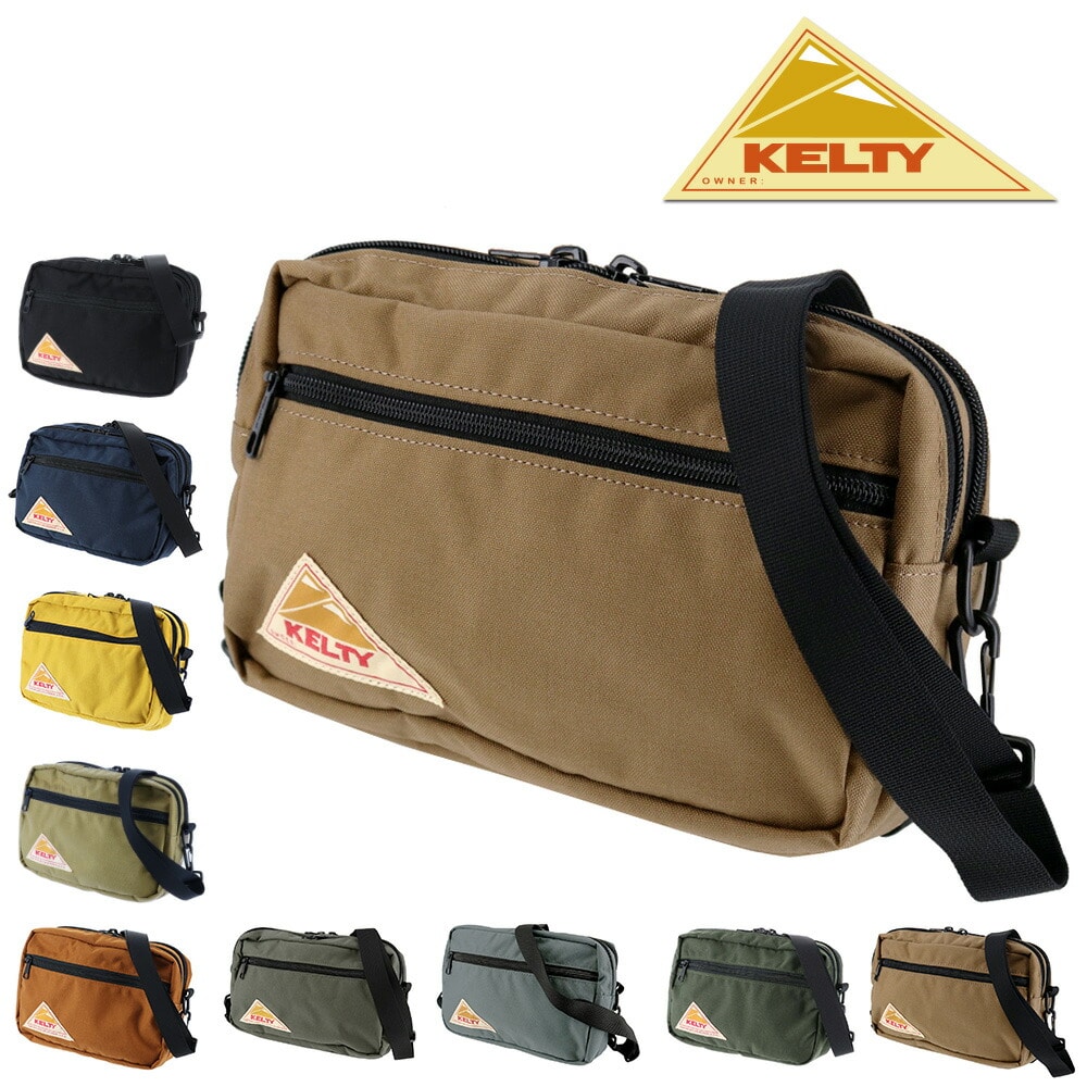 ケルティ KELTY ショルダーバッグ VINTAGE ヴィンテージ RECTANGLE ZIP SHOULDER レクタングルジップショルダー 2592155 9.モカ - 99x2155mocha メンズ レディース