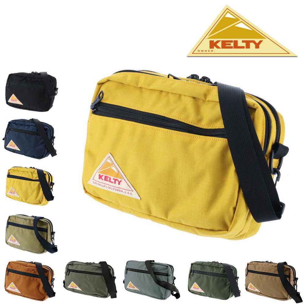 ケルティ KELTY ショルダーバッグ VINTAGE ヴィンテージ RECTANGLE ZIP SHOULDER レクタングルジップショルダー 2592155 3.マスタード - 99x2155mustard メンズ レディース