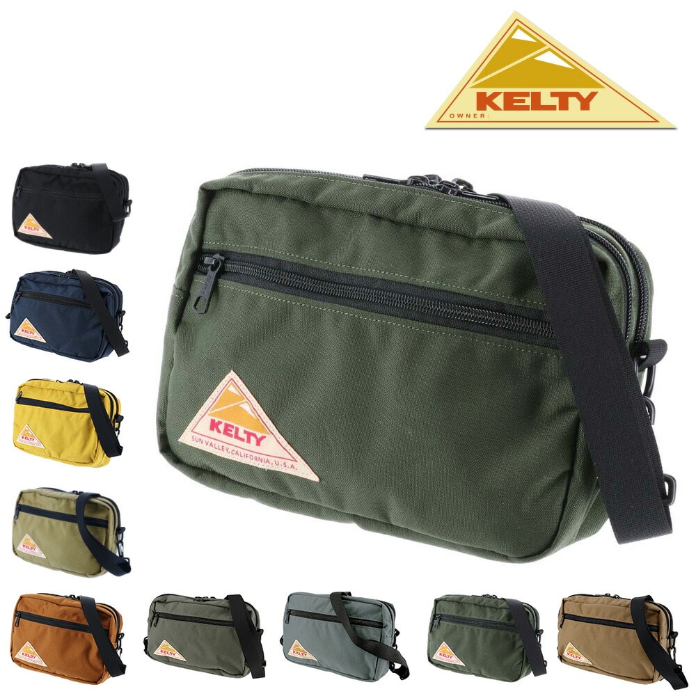 ケルティ KELTY ショルダーバッグ VINTAGE ヴィンテージ RECTANGLE ZIP SHOULDER レクタングルジップショルダー 2592155 5.オリーブ - 99x2155olive メンズ レディース