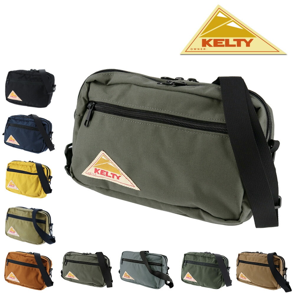 ケルティ KELTY ショルダーバッグ VINTAGE ヴィンテージ RECTANGLE ZIP SHOULDER レクタングルジップショルダー 2592155 8.セージ - 99x2155sage メンズ レディース