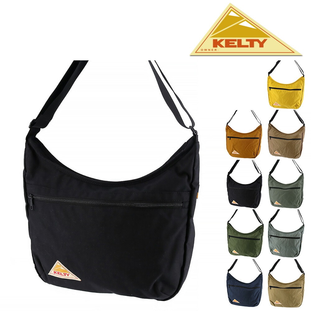 ケルティ KELTY ショルダーバッグ VINTAGE ヴィンテージ CURVE SHOULDER M 2.0 カーブショルダーM2.0 250322 1.ブラック - 99x250322blk メンズ レディース