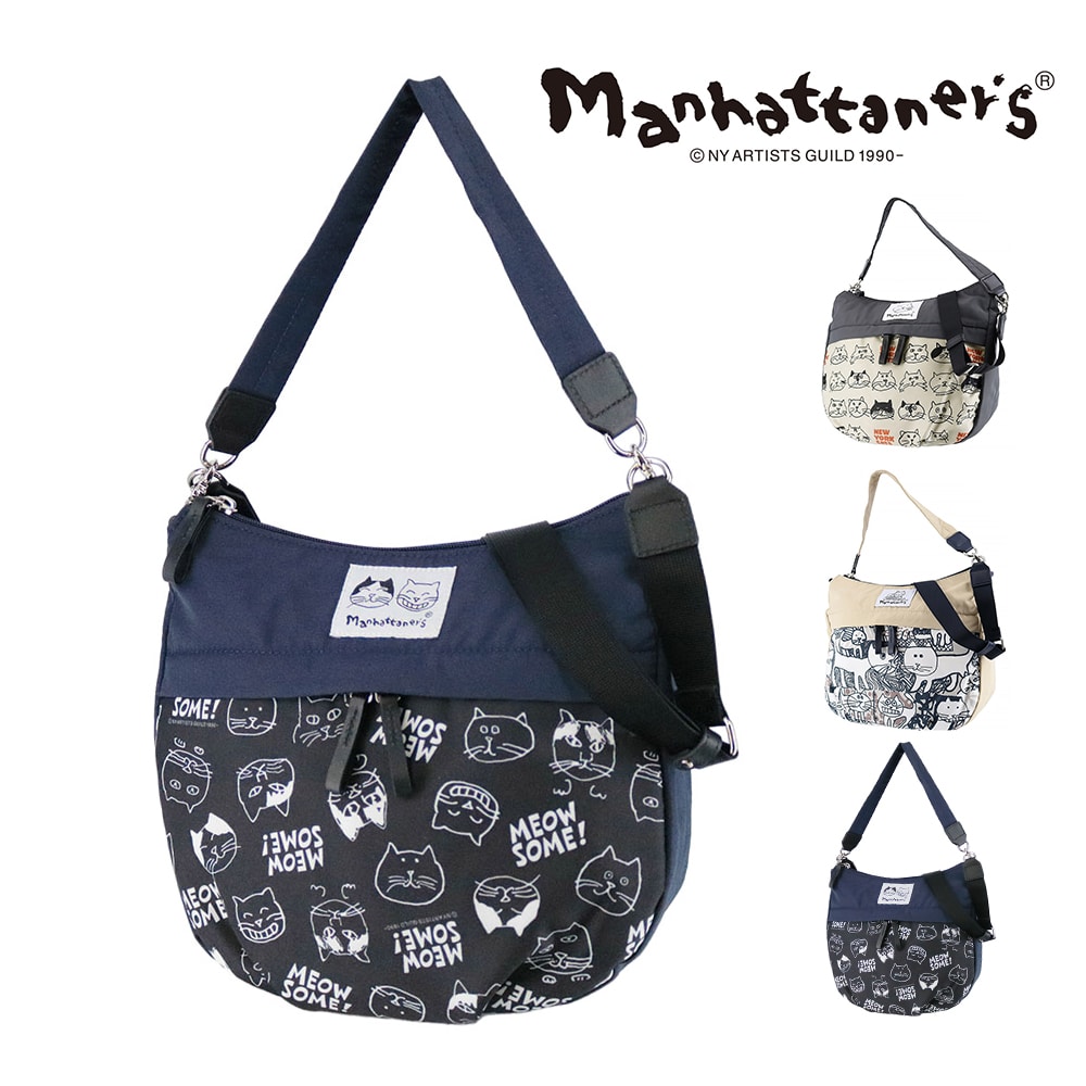 マンハッタナーズ トートバッグ 2WAY ショルダーバッグ manhattaner's アベニュー 2ウェイバッグ 0712472 3.ミャウサム社会 -0712472-5084