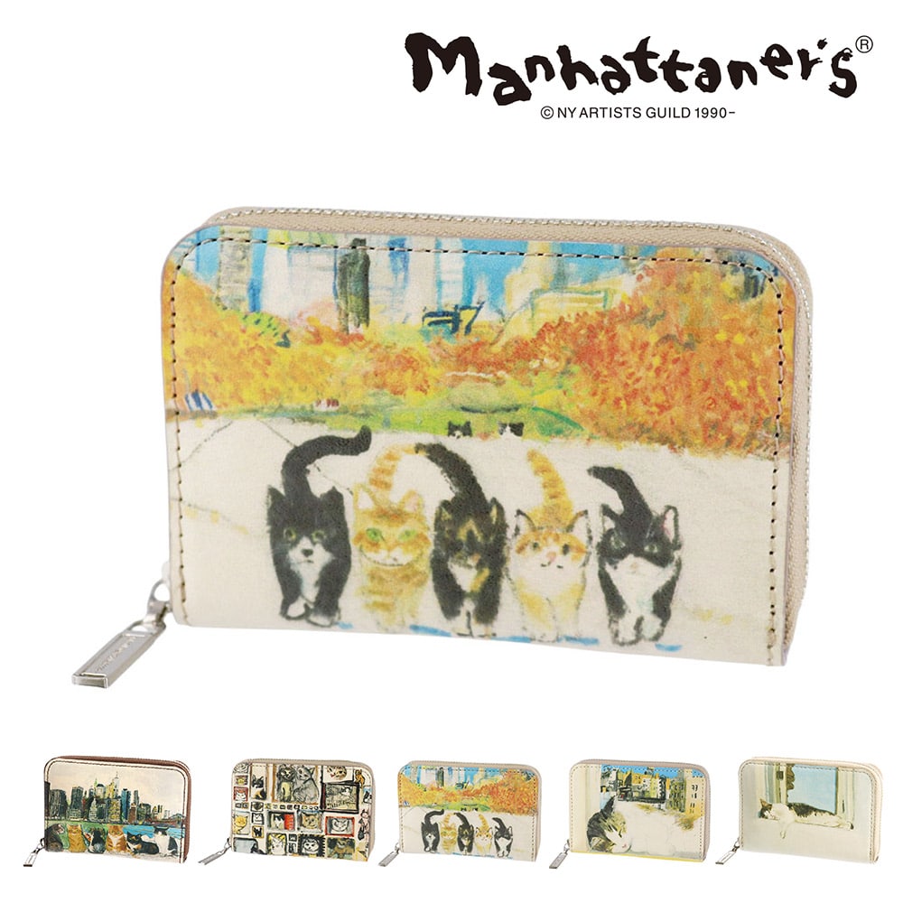 マンハッタナーズ 財布 小物 コインケース 小銭入れ 小物入れ マルチケース ポーチ manhattaner's トップパース ラウンドファスナー 0751521 レディース 送料無料 誕生日プレゼント ラッピング無料 【正規代理店】 4.アンパイアロックを闊歩する -0751521-1042