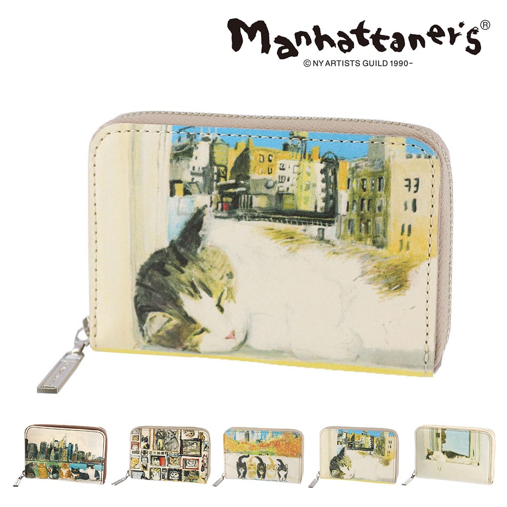 マンハッタナーズ 財布 小物 コインケース 小銭入れ 小物入れ マルチケース ポーチ manhattaner's トップパース ラウンドファスナー 0751521 レディース 送料無料 誕生日プレゼント ラッピング無料 【正規代理店】 2.ぐっすりフェデリコ -0751521-1045